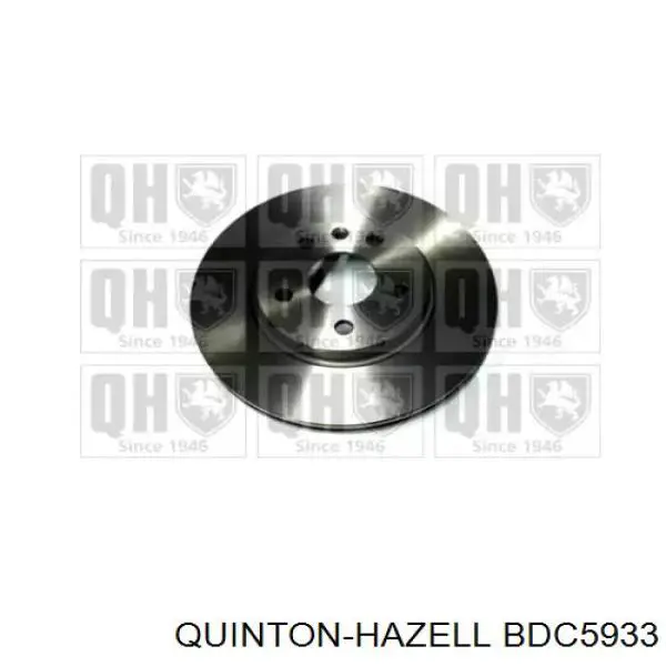 BDC5933 QUINTON HAZELL Диск тормозной передний (Колесный диск 15")