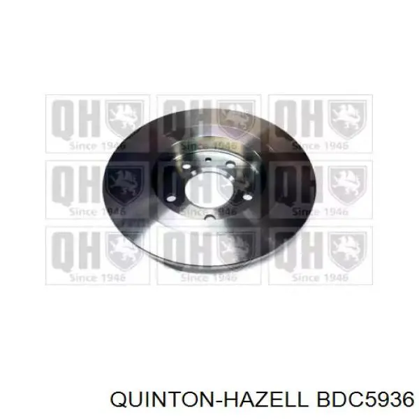 BDC5936 QUINTON HAZELL диск гальмівний задній