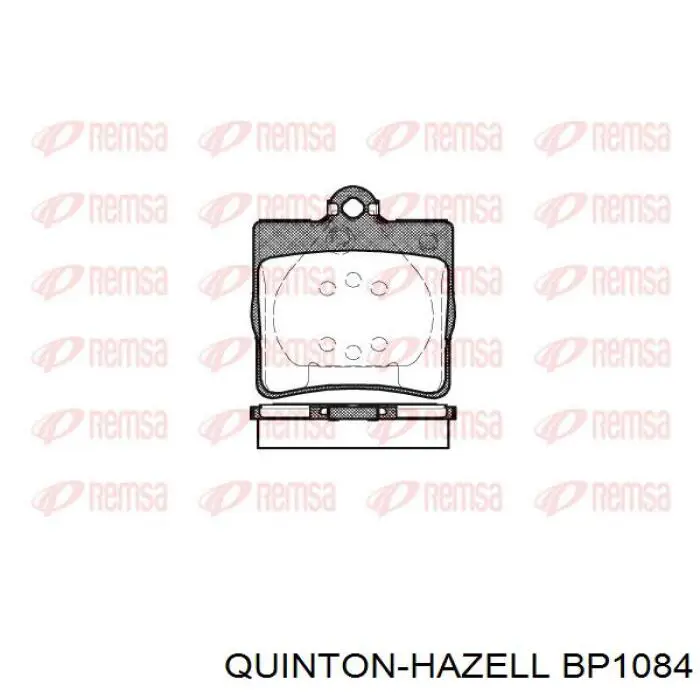 Задні гальмівні колодки QUINTON HAZELL BP1084 ціна, від 15.63 USD