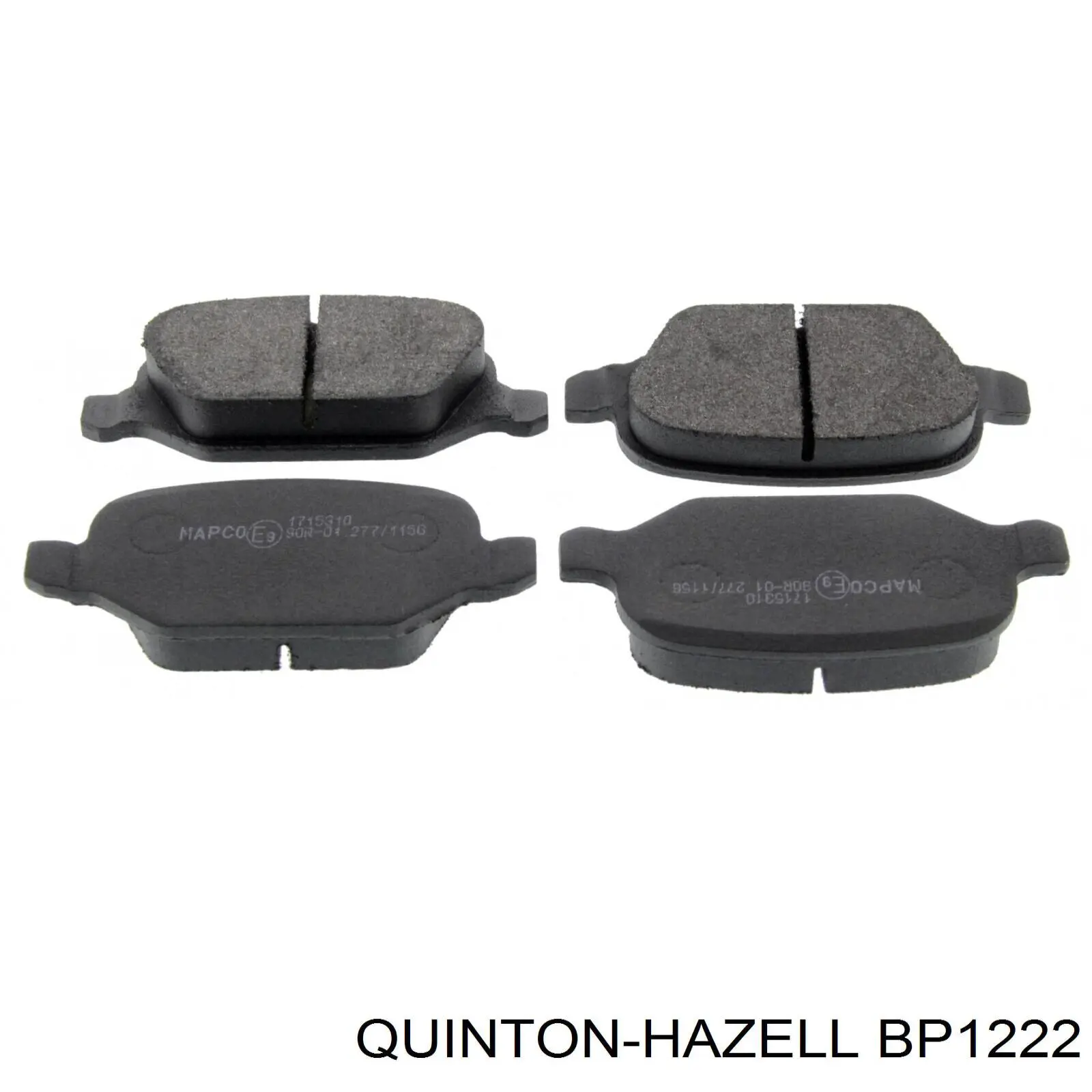 Задні гальмівні колодки BP1222 QUINTON HAZELL