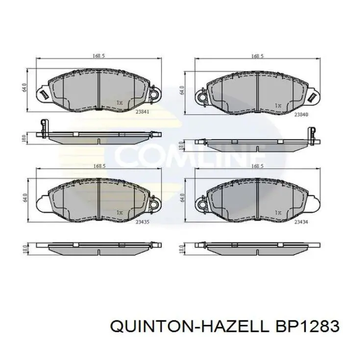 Тормозні колодки QUINTON HAZELL BP1283