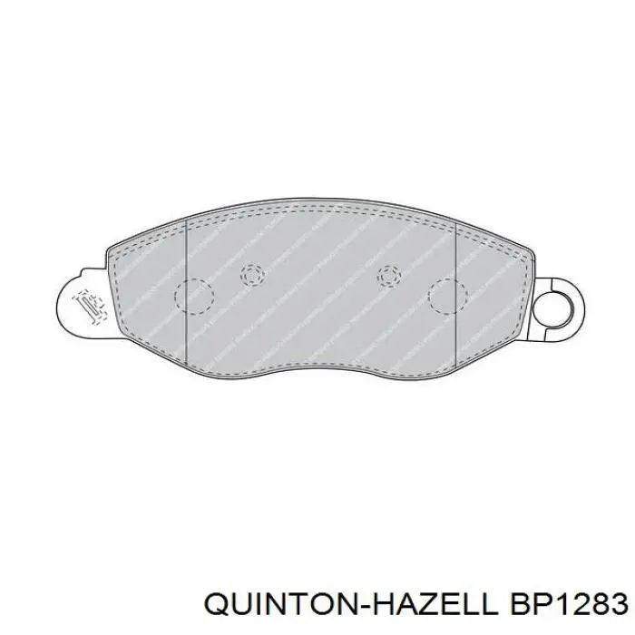 Купити BP1283 QUINTON HAZELL Колодки гальмівні передні, дискові