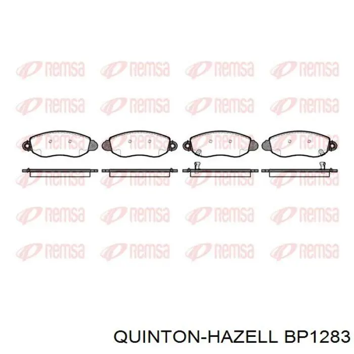 Гальмівні колодки QUINTON HAZELL BP1283 ціна, від 21.59 USD