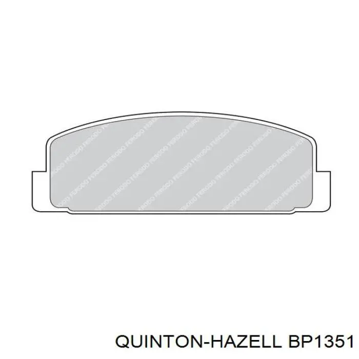 Гальмівні колодки QUINTON HAZELL BP1351 ціна, від 21.19 USD