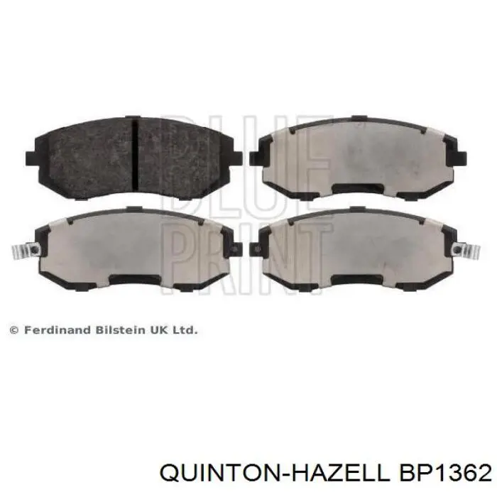 Передні тормозні колодки BP1362 QUINTON HAZELL