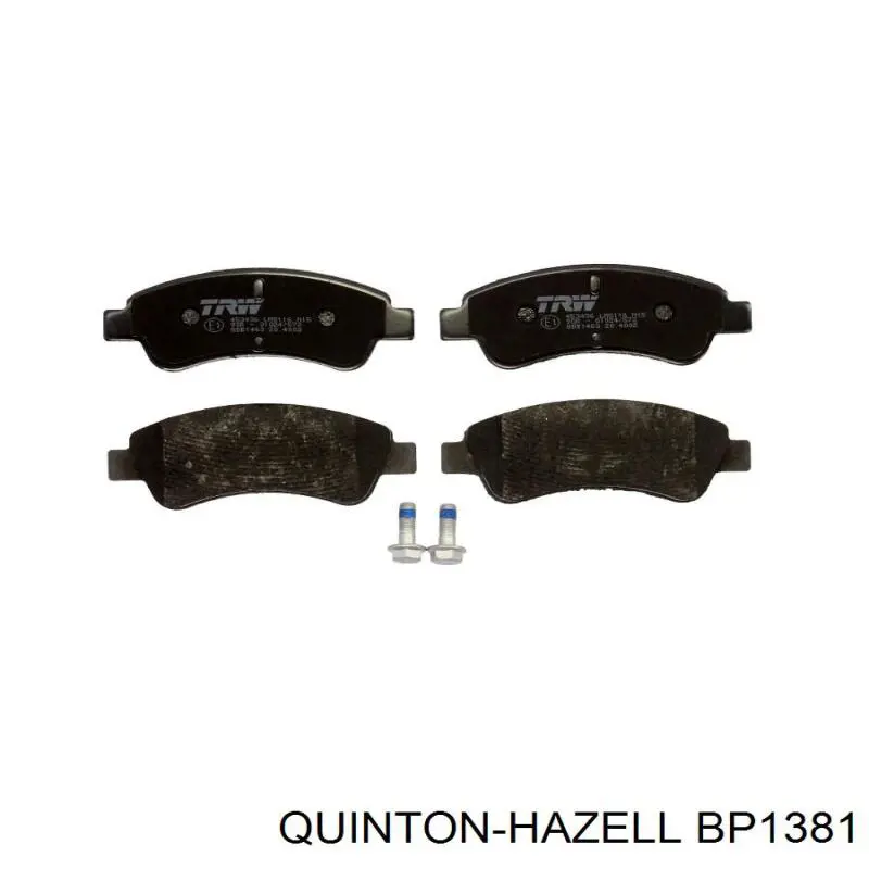 Гальмівні колодки QUINTON HAZELL BP1381 ціна, від 17.80 USD