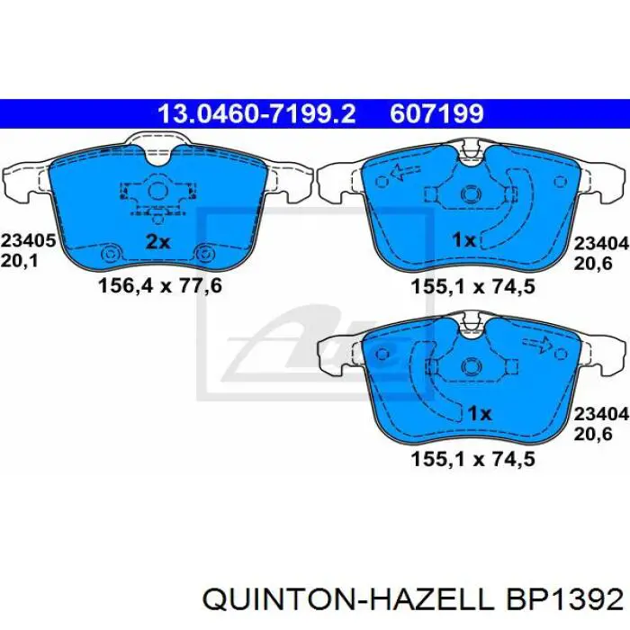 Купити 93188113 Opel Колодки гальмівні передні, дискові