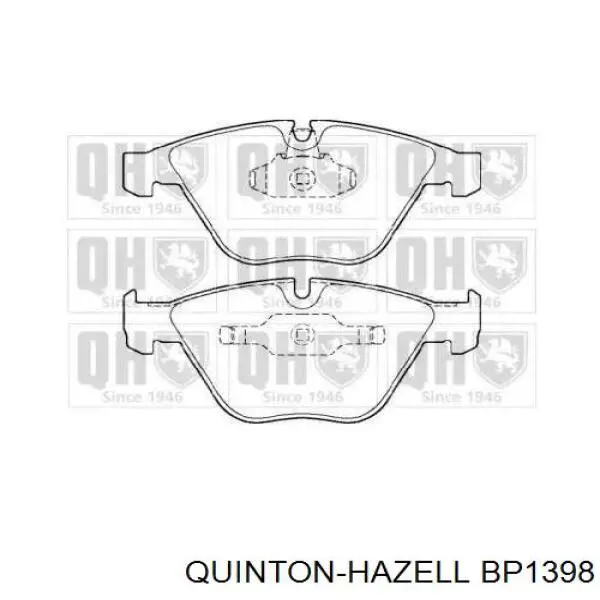 Купити BP1398 QUINTON HAZELL Колодки гальмівні передні, дискові
