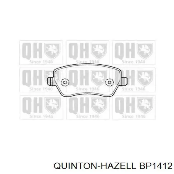 Передні тормозні колодки BP1412 QUINTON HAZELL