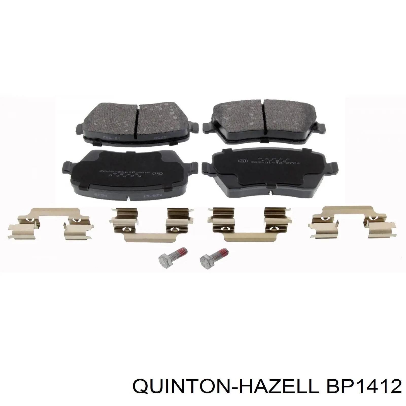 Купити BP1412 QUINTON HAZELL Колодки гальмівні передні, дискові