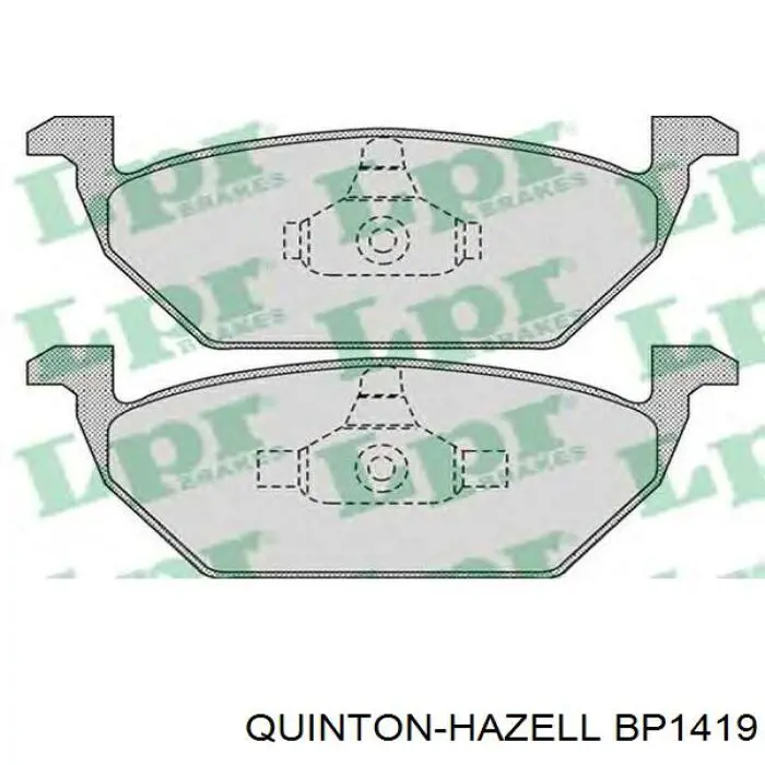 BP1419 QUINTON HAZELL Передні гальмівні колодки
