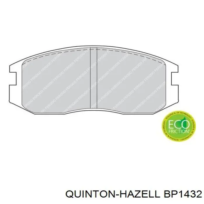 Задні дискові колодки QUINTON HAZELL BP1432