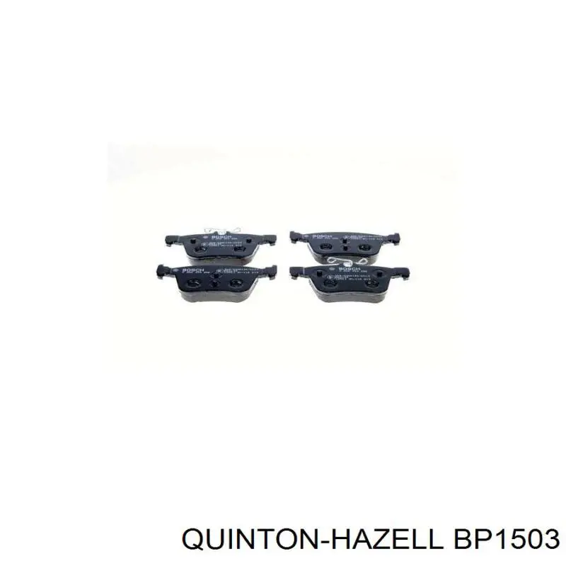 BP1503 QUINTON HAZELL колодки гальмівні передні, дискові