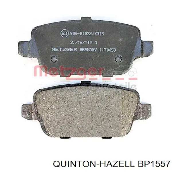 Задні гальмівні колодки BP1557 QUINTON HAZELL