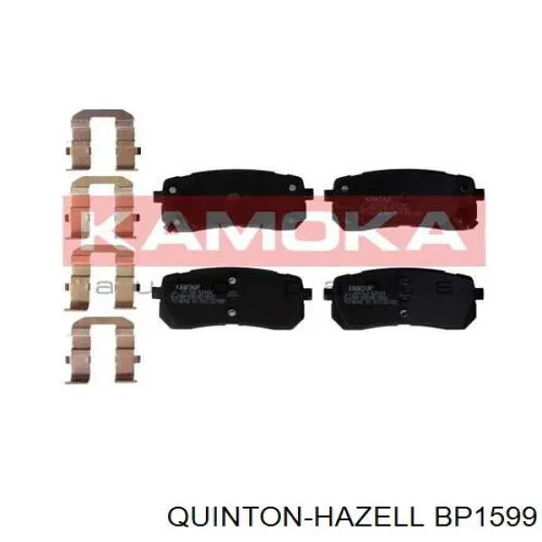 Задні гальмівні колодки BP1599 QUINTON HAZELL