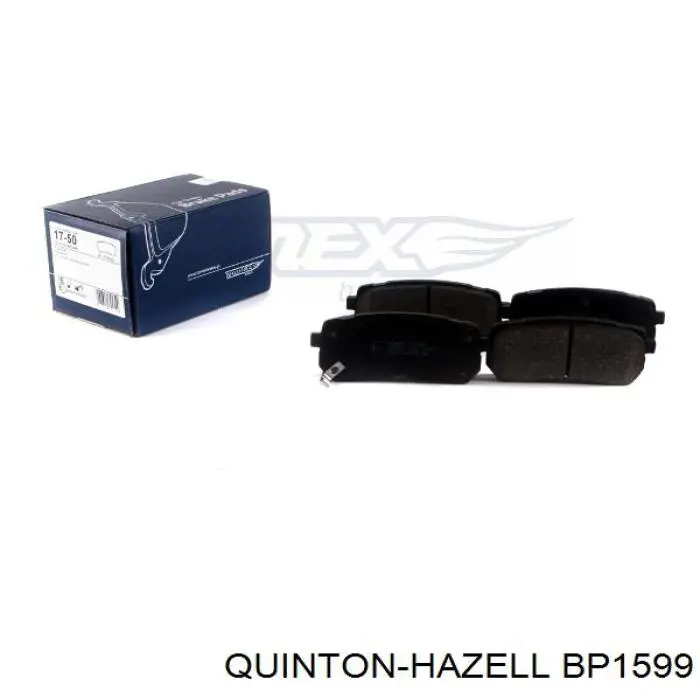 BP1599 QUINTON HAZELL Колодки гальмівні задні, дискові