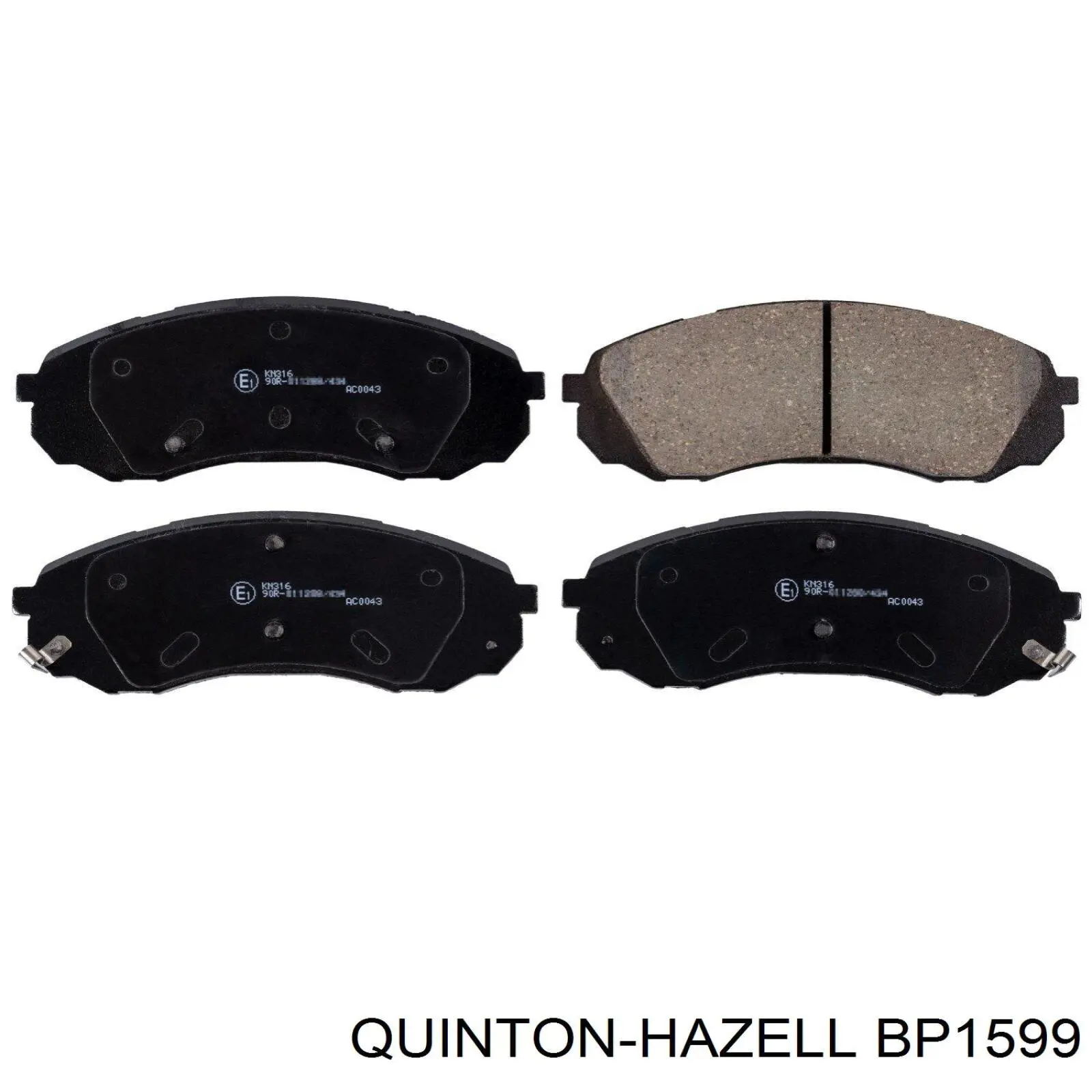 Купити BP1599 QUINTON HAZELL Задні колодки