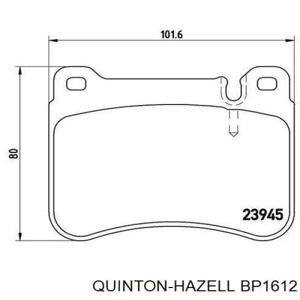 Купити ADU174222 Blue Print Колодки гальмівні передні, дискові