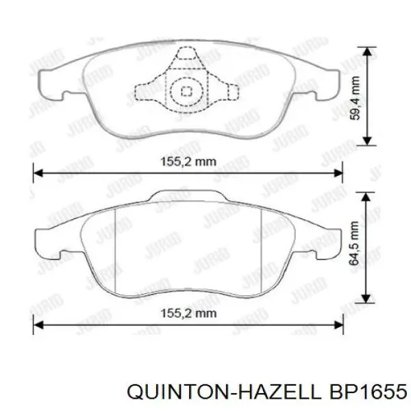 Тормозні колодки QUINTON HAZELL BP1655