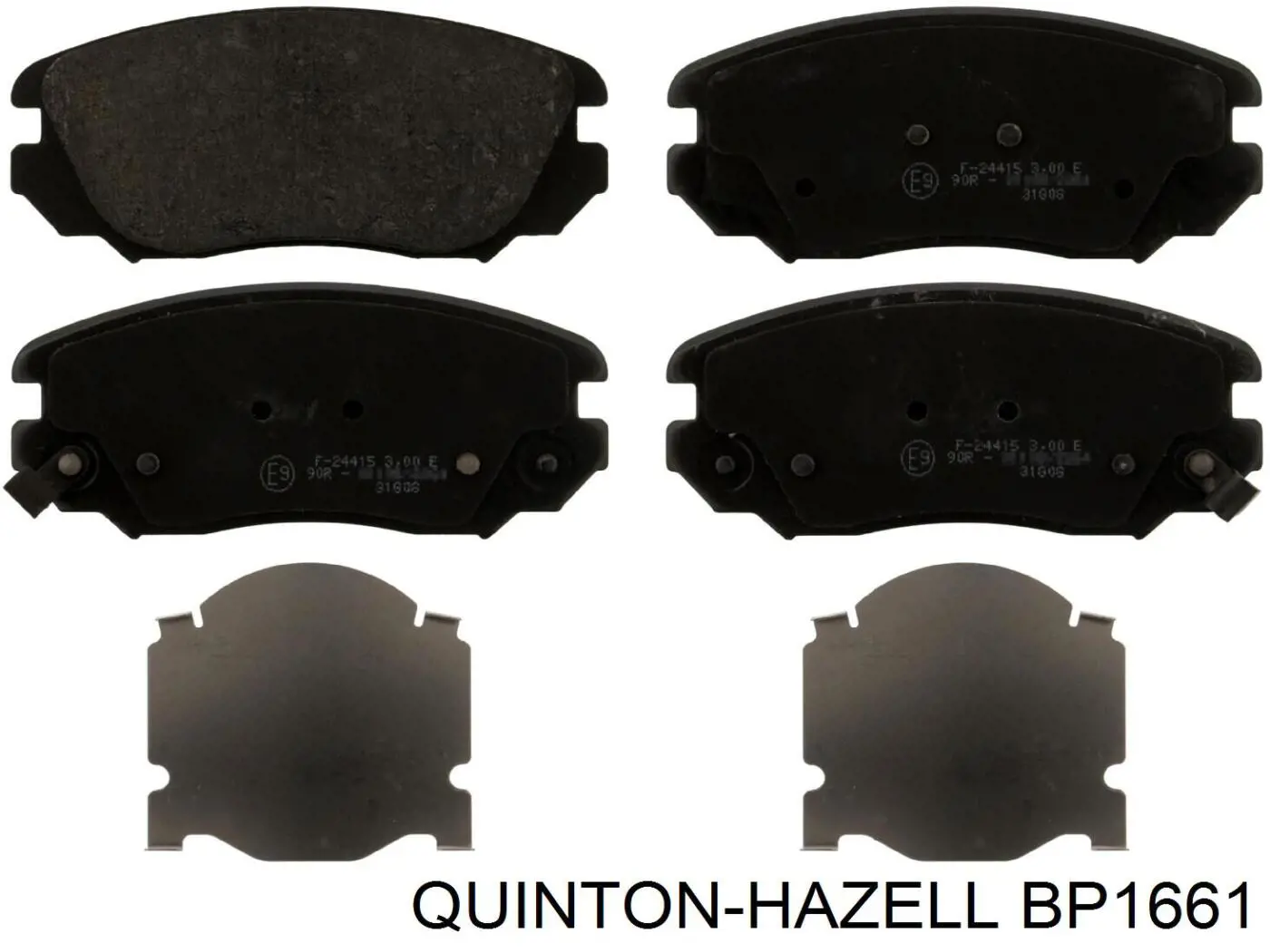 BP1661 QUINTON HAZELL Передні гальмівні колодки