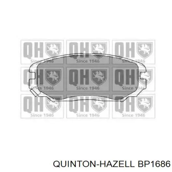Купити BP1686 QUINTON HAZELL Колодки гальмівні передні, дискові