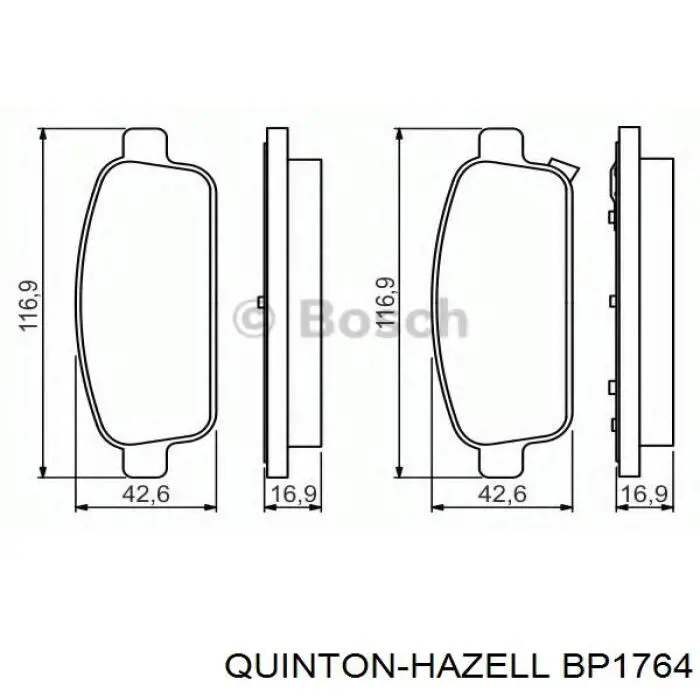 Задні гальмівні колодки Opel 1605295 ціна, від 20.93 USD