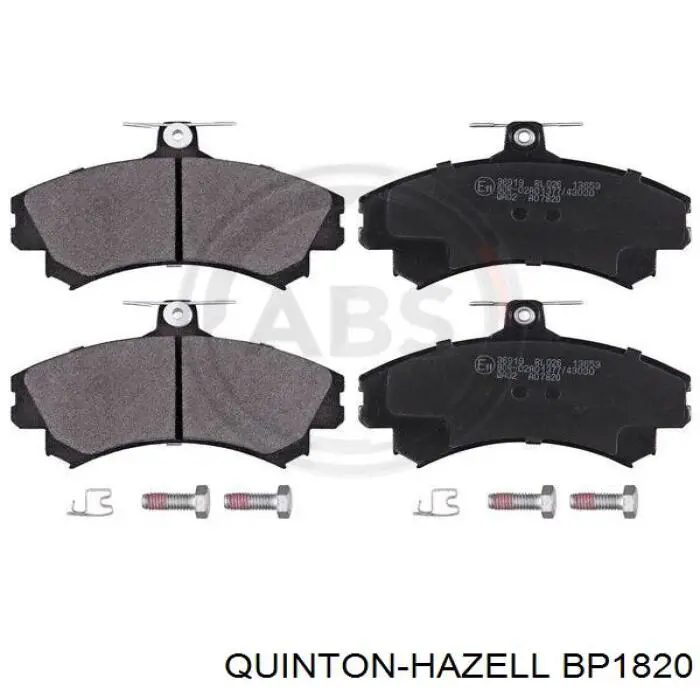 Передні тормозні колодки BP1820 QUINTON HAZELL