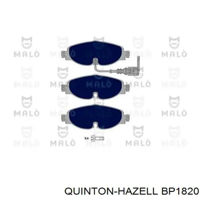 Гальмівні колодки QUINTON HAZELL BP1820 ціна, від 40.38 USD