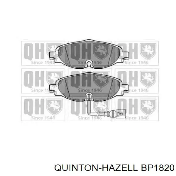 BP1820 QUINTON HAZELL Передні гальмівні колодки