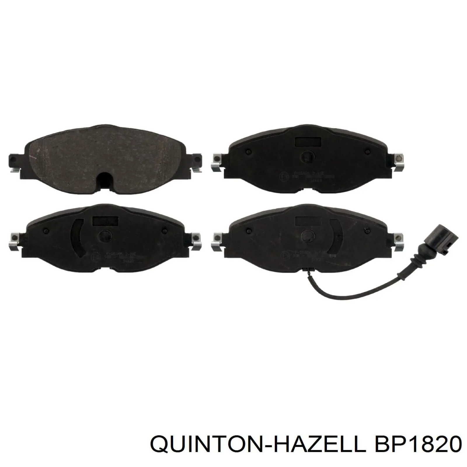 Гальмівні колодки QUINTON HAZELL BP1820 ціна, від 40.38 USD