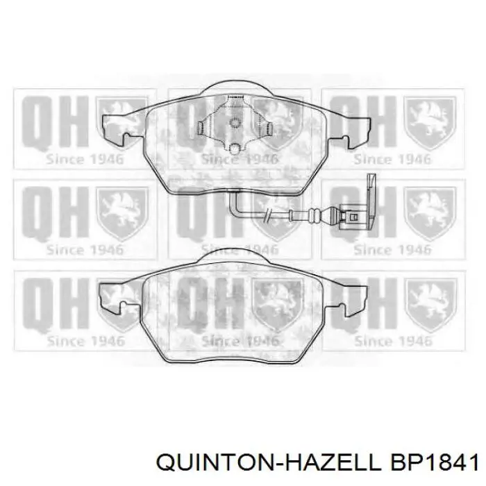 Гальмівні колодки QUINTON HAZELL BP1841 ціна, від 30.90 USD