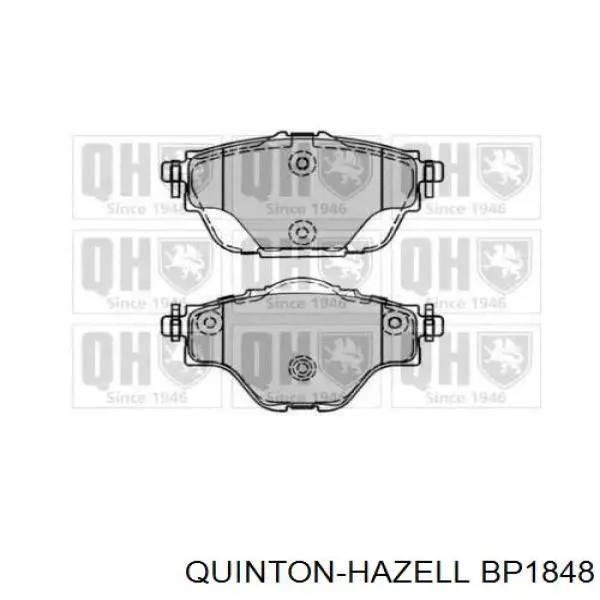 Колодки гальмові задні, дискові BP1848 QUINTON HAZELL