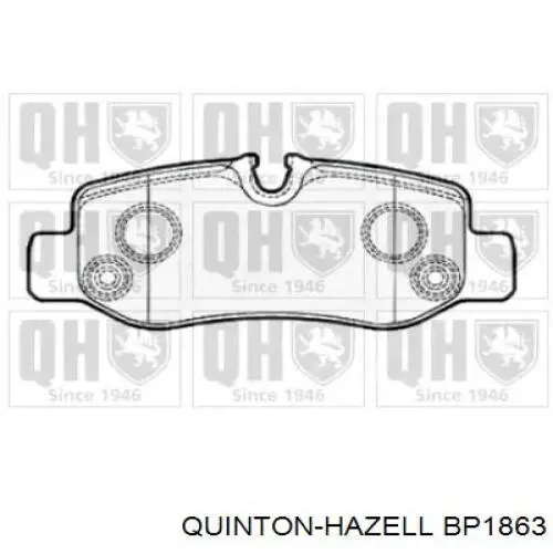 Купити BP1863 QUINTON HAZELL Задні колодки