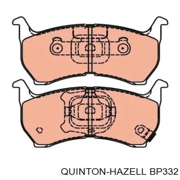 Колодки гальмівні передні, дискові BP332 QUINTON HAZELL