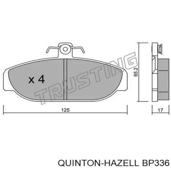 Гальмівні колодки Volvo 272773 ціна, від 19.17 USD