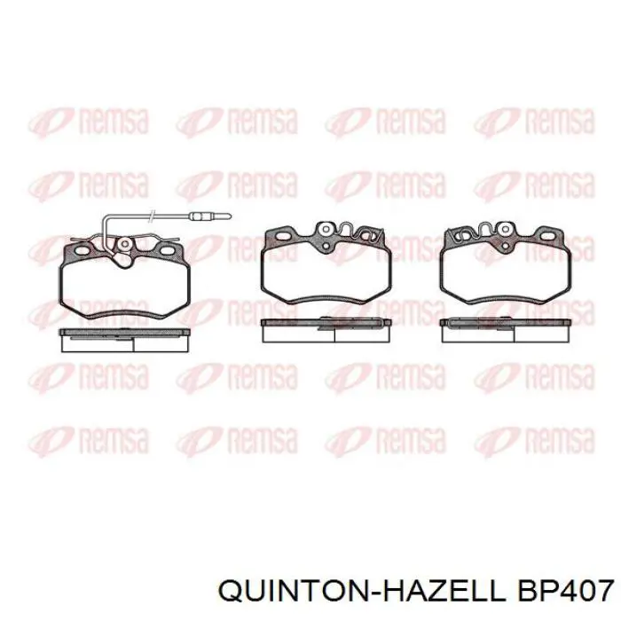 Колодки гальмівні передні, дискові BP407 QUINTON HAZELL