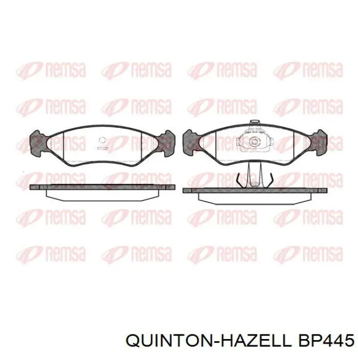 Гальмівні колодки QUINTON HAZELL BP445 ціна, від 15.06 USD