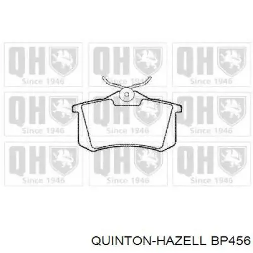 Купити BP456 QUINTON HAZELL Задні колодки