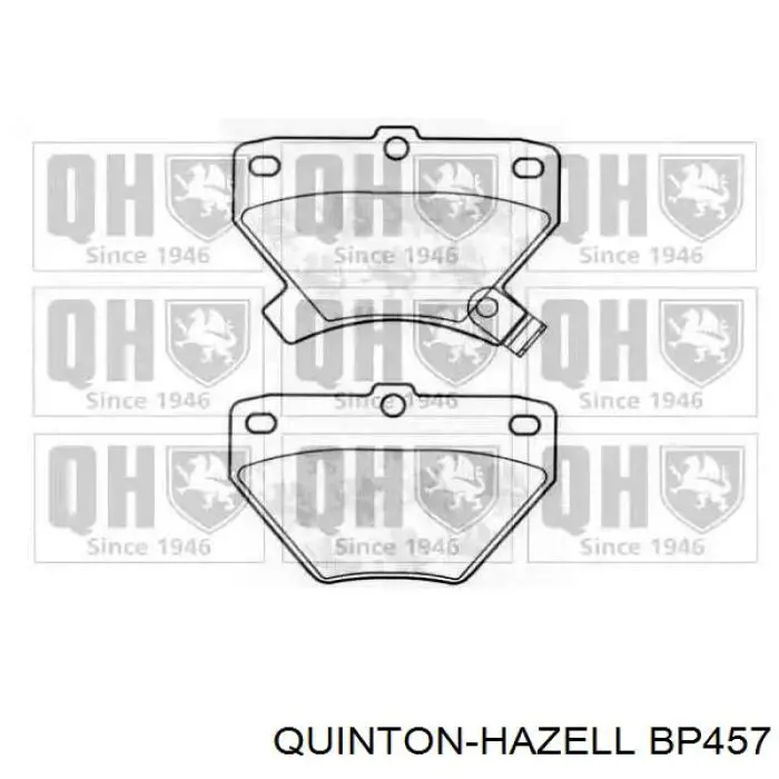 Передні тормозні колодки BP457 QUINTON HAZELL