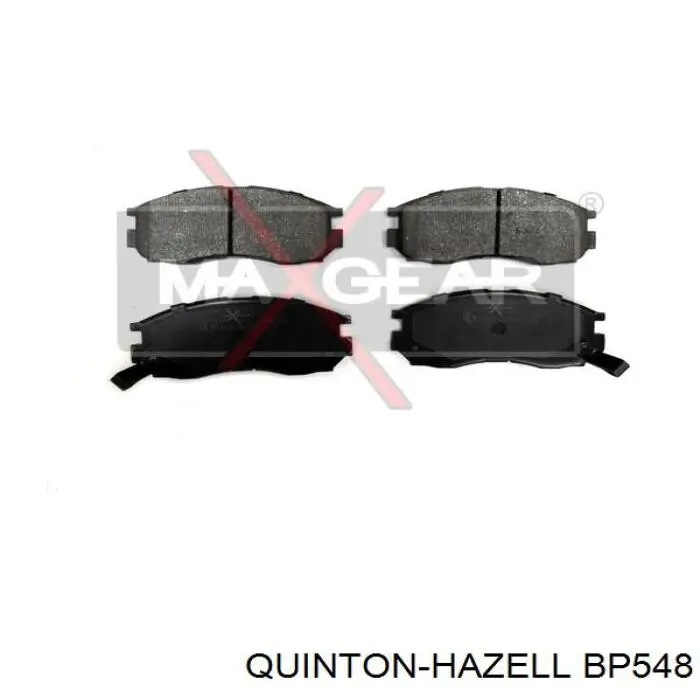 Купити BP548 QUINTON HAZELL Колодки гальмівні передні, дискові