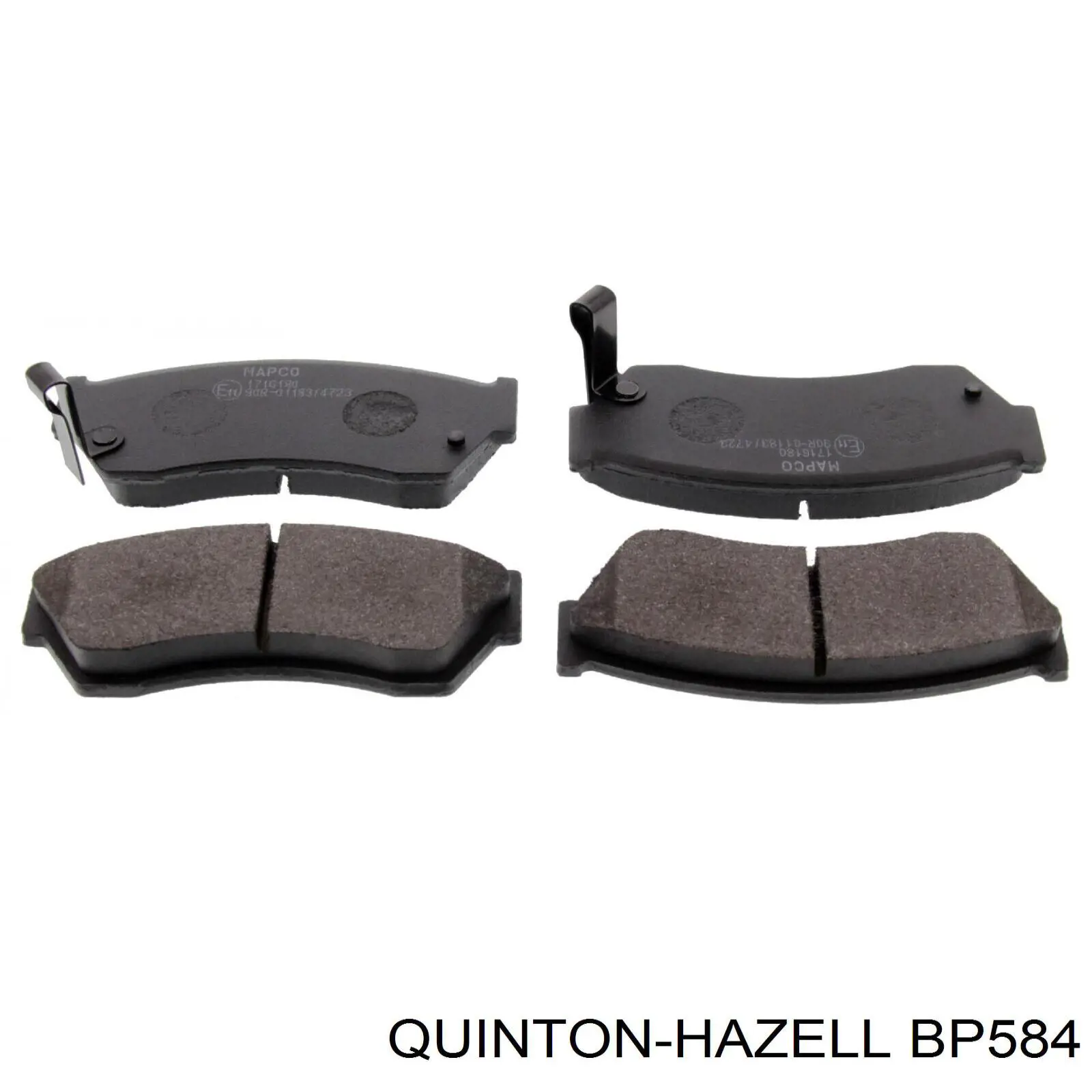 Купити BP584 QUINTON HAZELL Колодки гальмівні передні, дискові