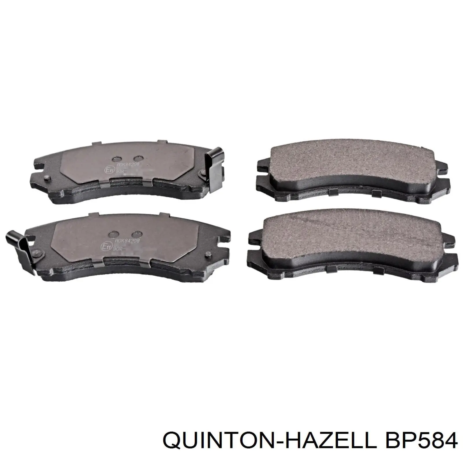 Передні тормозні колодки BP584 QUINTON HAZELL