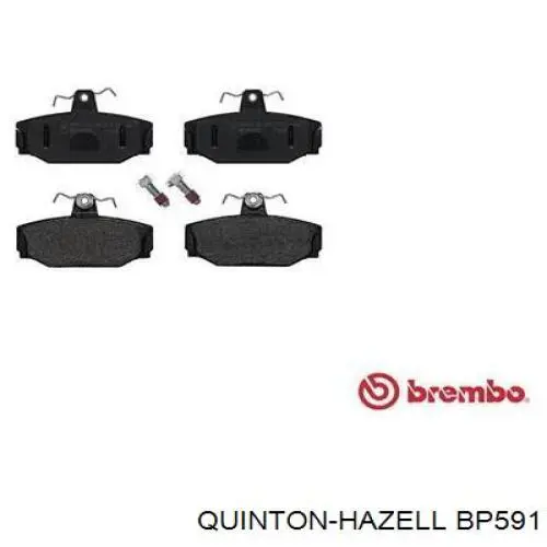 Задні гальмівні колодки BP591 QUINTON HAZELL