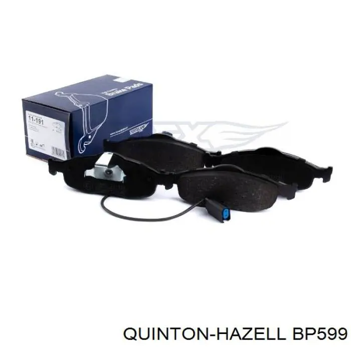 BP599 QUINTON HAZELL Передні гальмівні колодки