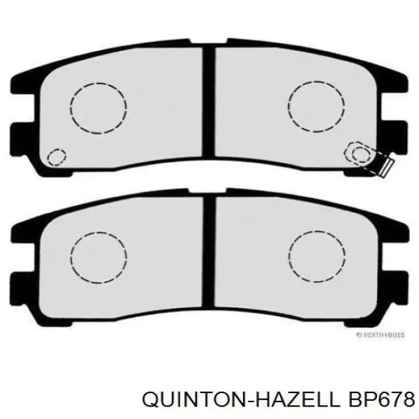 Задні гальмівні колодки BP678 QUINTON HAZELL