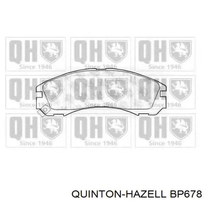 Задні гальмівні колодки QUINTON HAZELL BP678 ціна, від 15.22 USD