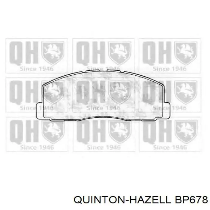 Купити BP678 QUINTON HAZELL Задні колодки