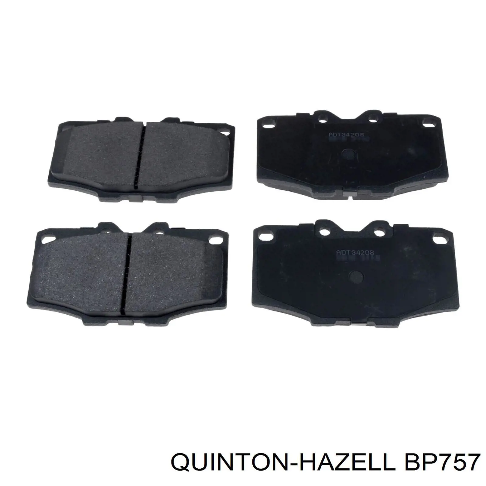 Купити BP757 QUINTON HAZELL Задні колодки