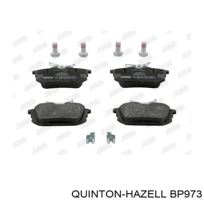Задні гальмівні колодки BP973 QUINTON HAZELL