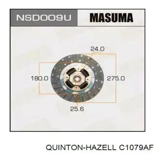 Купити C1079AF QUINTON HAZELL Диск зчеплення